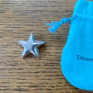 Tiffany & Co Sterling Silver Puffy Star Pin